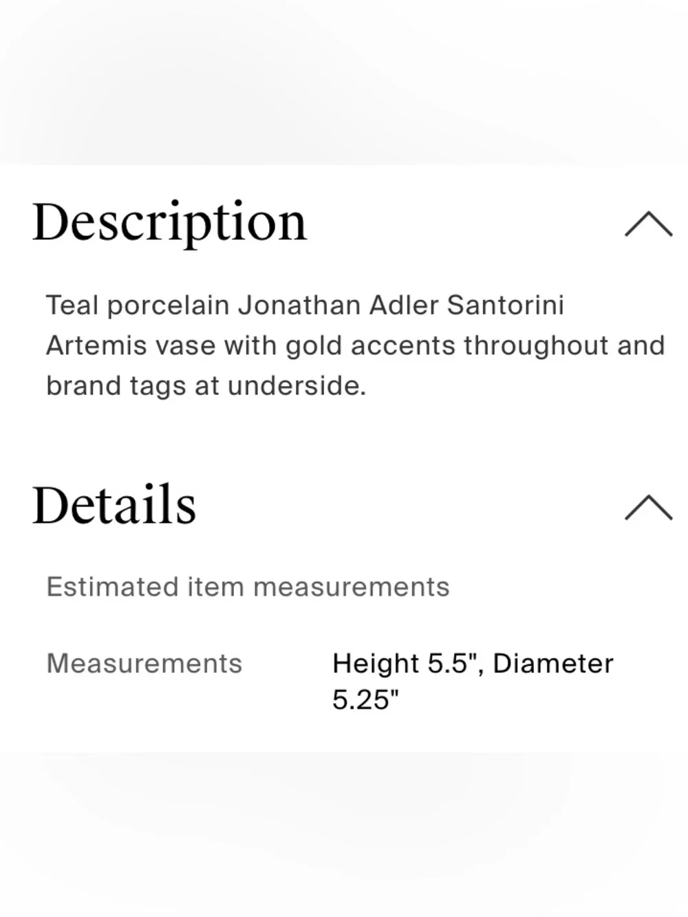 Jonathan Adler Santorini collection vase